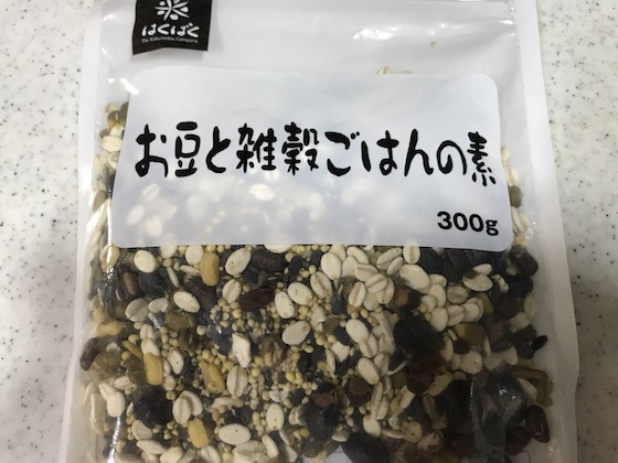 『はくばく』のお豆と雑穀ごはんの素